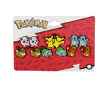 Pokemon Earrings Fashion Jewelry Enamel Character Stud Earrings Set 6 Pack