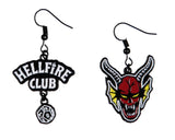 Stranger Things Hellfire Club Costume Jewelry Dangle And Stud Earring Set 3 Pack