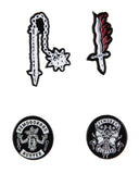 Stranger Things Hellfire Club Costume Jewelry Dangle And Stud Earring Set 3 Pack