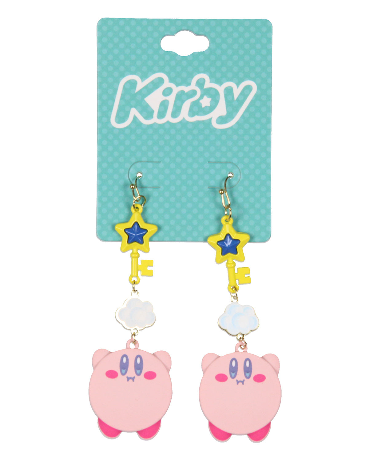 Kirby Dangle Earrings Cloud Key And Character Jewelry Fashion Earrings 1 Pair