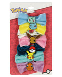 Pokemon Velvet Character Hair Accessories Bows Hair Clips For Women Girls 7 Pcs