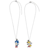 Sonic The Hedgehog Sonic and Tails Best Friend Necklaces Set For Women Men
