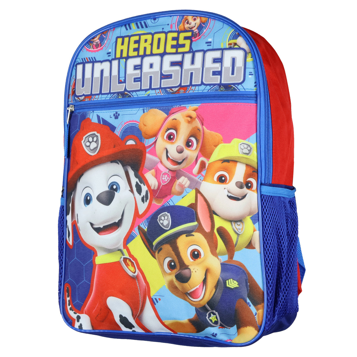 Paw Patrol Backpack | Heroes Unleashed Boy's 16" School Bag | Travel Book Bag