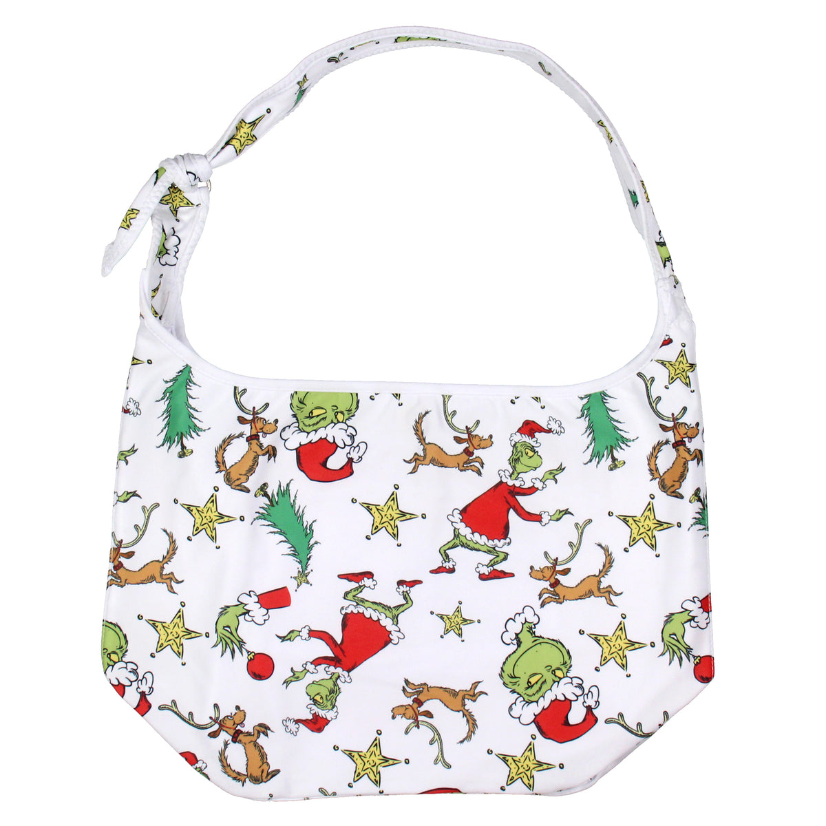 Dr. Seuss GRINCH Allover Festive Max And Grinch Shoulder Crossbody Hobo Bag