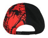 Marvel Comics Venom Carnage Split Face Embroidered Flat Bill Snapback Hat