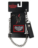 Stranger Things Hellfire Club Demogorgon Hunter Tri-Fold Snap Chain Wallet