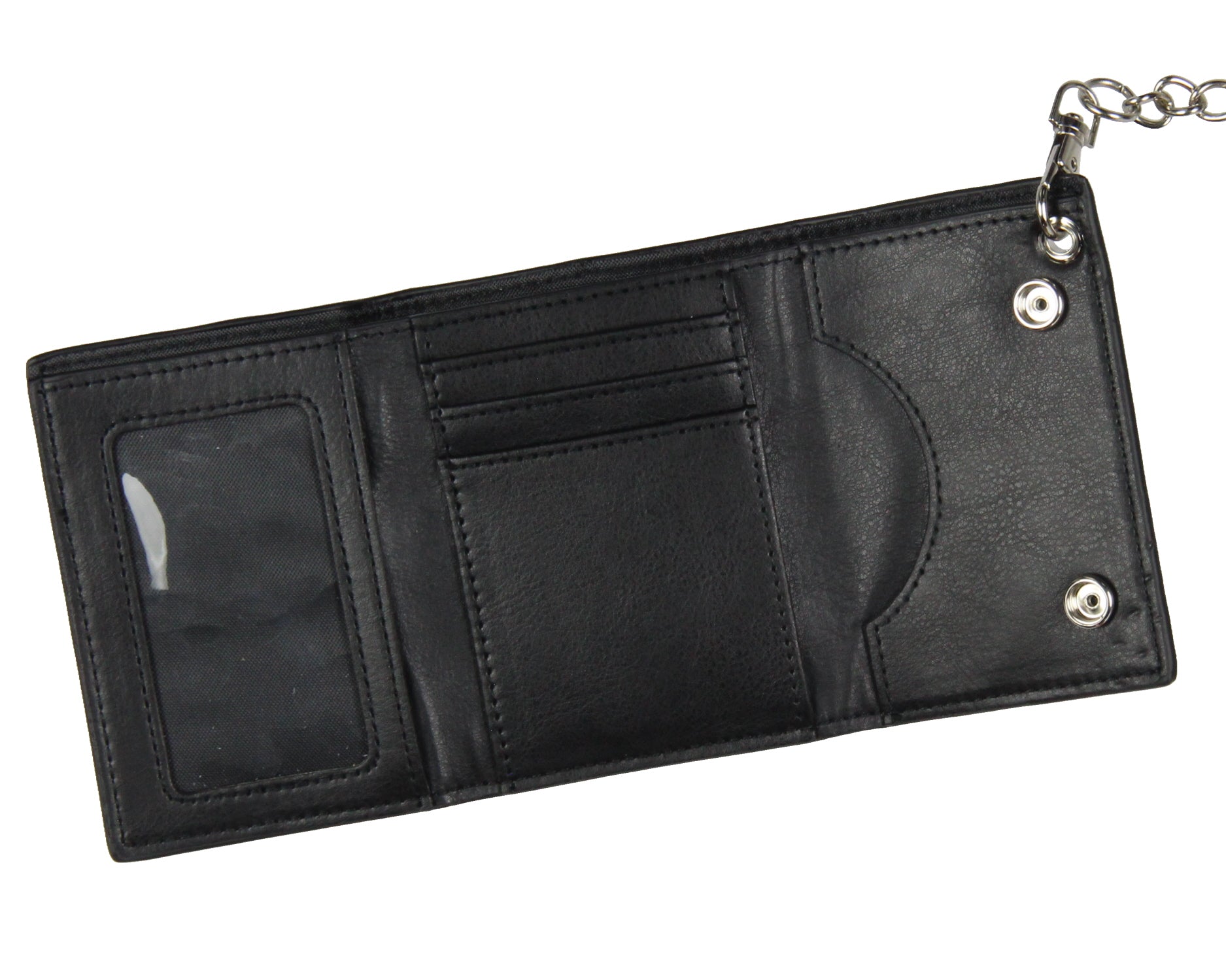 Hunter x Hunter Merch Anime Hisoka Morrow Tri-Fold Snap Closure Chain Wallet
