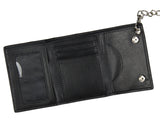 Hunter x Hunter Merch Anime Hisoka Morrow Tri-Fold Snap Closure Chain Wallet
