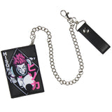 Hunter x Hunter Merch Anime Hisoka Morrow Tri-Fold Snap Closure Chain Wallet