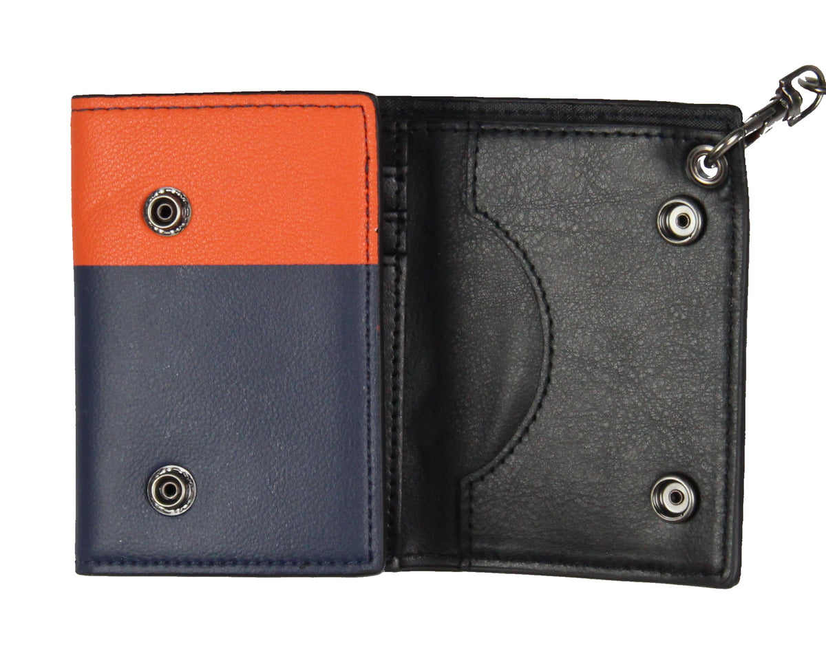 Dragon Ball Z Anime Son Goku Tri-Fold Snap Closure Chain Wallet