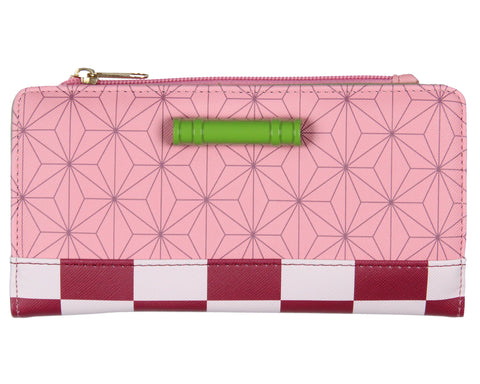 Demon Slayer: Kimetsu no Yaiba Nezuko Costume Print Continental Flap Wallet