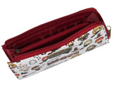 Harry Potter Wallet Allover Chibi Character Zip Closure Faux Leather Wallet