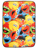 Sesame Street Character Collage Cute Plush Fuzzy Soft Throw Blanket