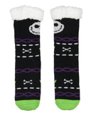 The Nightmare Before Christmas Jack Skellington Adult Faux Shearling Slipper Socks