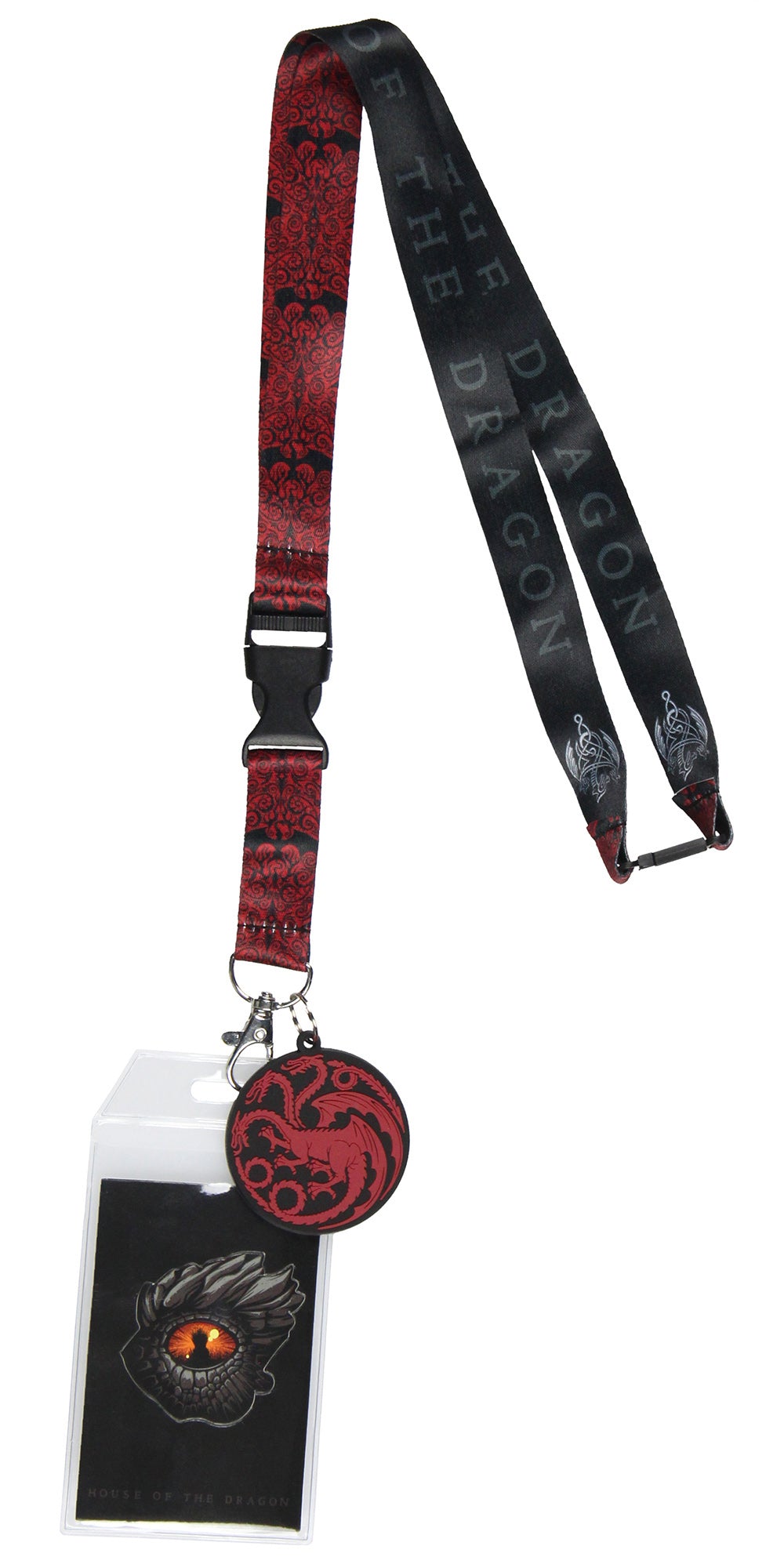 Game Of Thrones: House Of The Dragon ID Badge Holder Lanyard w/ 2" Pendant