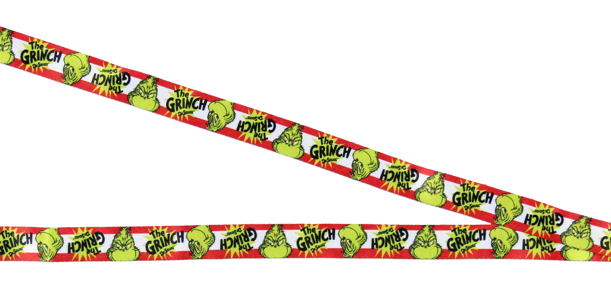Dr. Seuss GRINCH Stink Stank Stunk Holder Lanyard w/ 2" Logo Pendant
