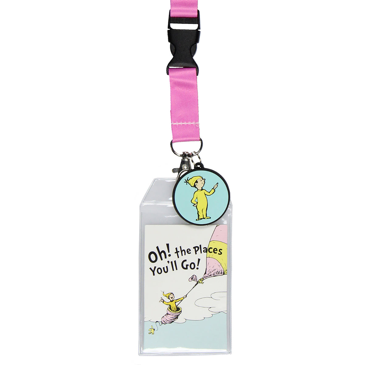 Dr. Seuss Oh The Places You'll Go ID Badge Holder Lanyard w/ 2" Pendant