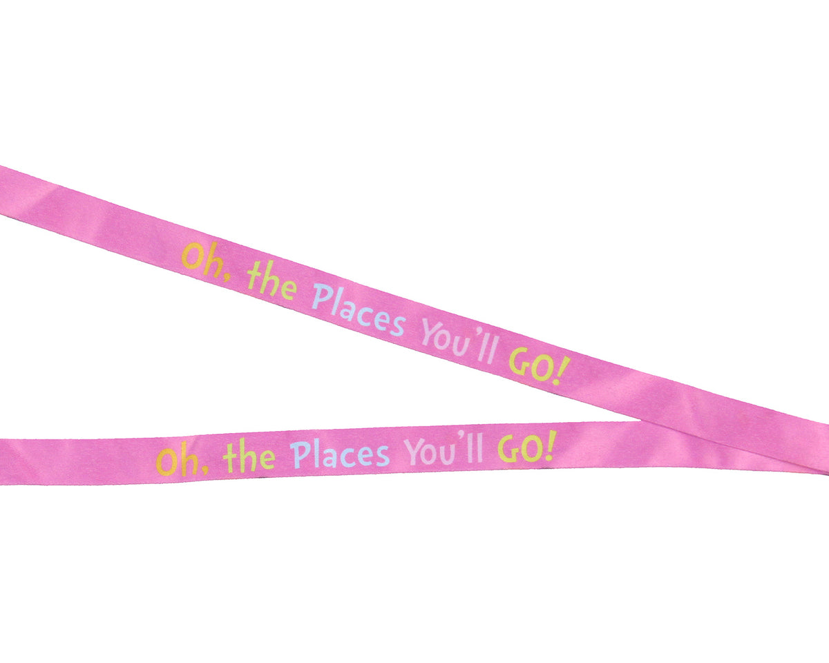 Dr. Seuss Oh The Places You'll Go ID Badge Holder Lanyard w/ 2" Pendant