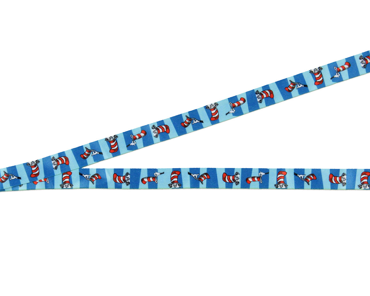 Dr. Seuss Cat In The Hat Breakaway ID Badge Holder Lanyard w/ 2" Pendant