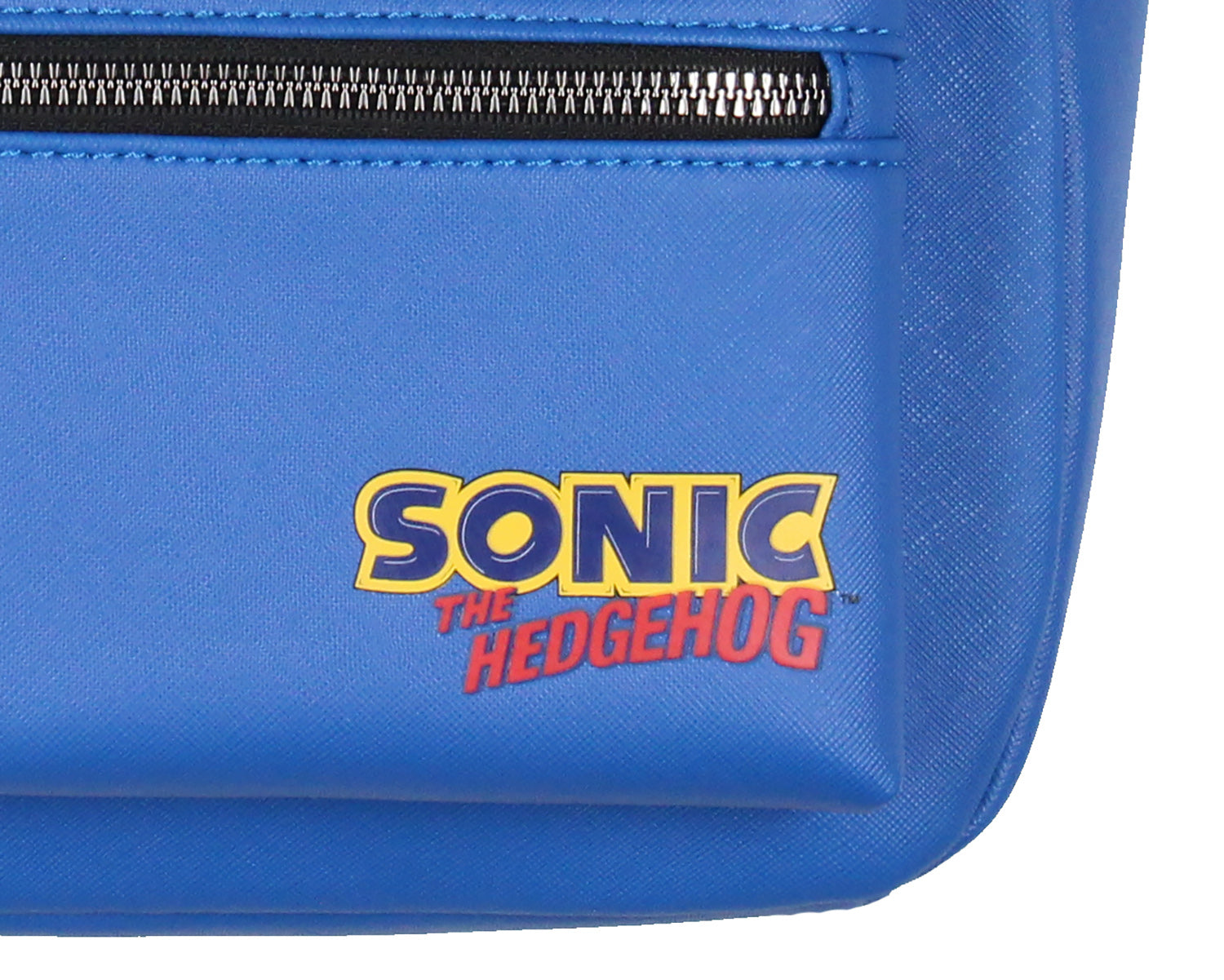 Sonic The Hedgehog Character with 3-D Ears and Quills Mini Faux Leather Backpack 13"