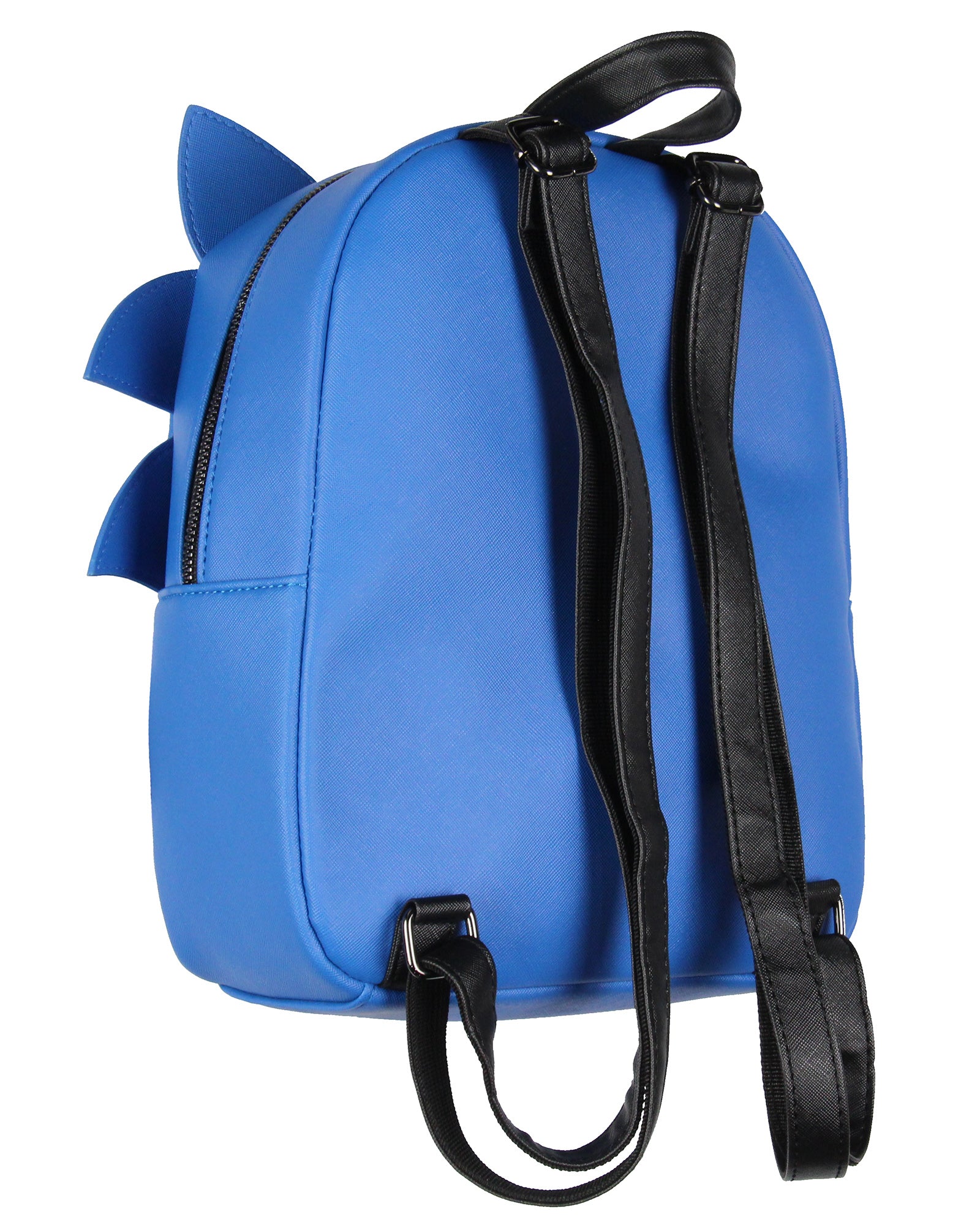 Sonic The Hedgehog Character with 3-D Ears and Quills Mini Faux Leather Backpack 13"