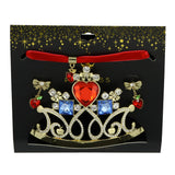 Disney Snow White Womens Costume Accessories 3 Piece Crown Earrings Necklace