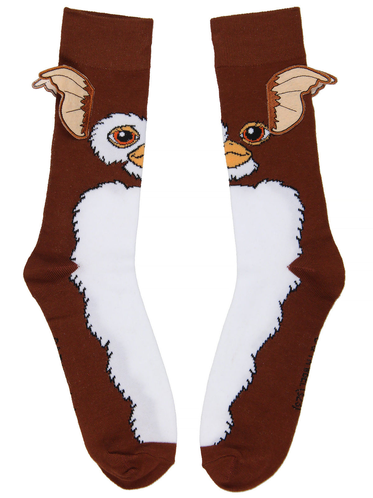 Gremlins Gizmo Socks 3D Ears Large Character Design Adult Stretchy Crew Socks
