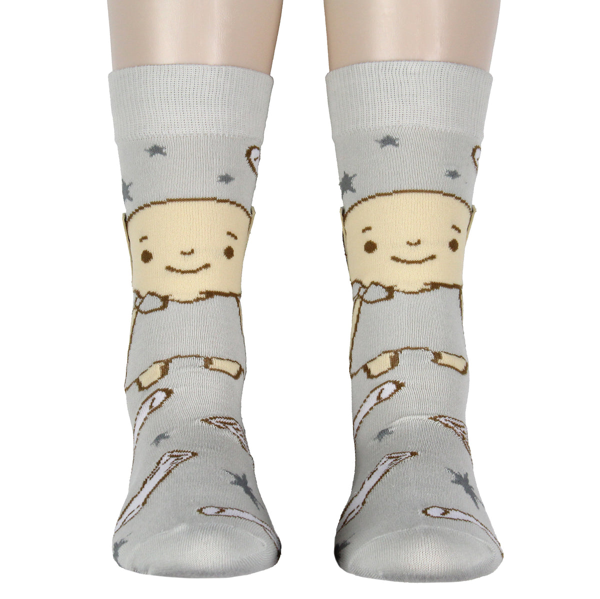 Harry Potter Dobby Elf Socks 3D Ears Chibi Character Adult Stretchy Crew Socks