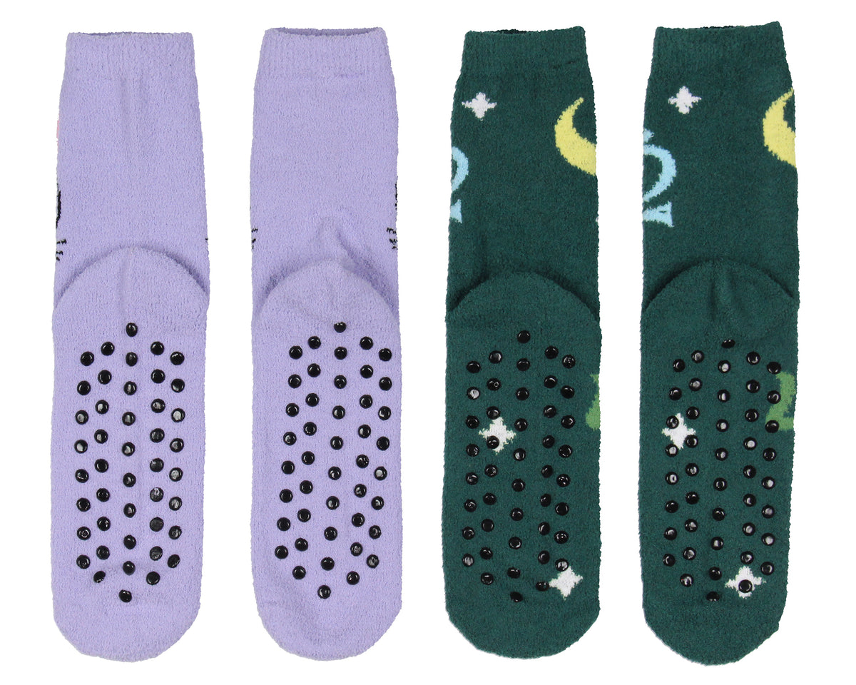 Sailor Moon Socks Women's Artemis And Luna 3D Ears Fuzzy Mid-Calf Crew Socks