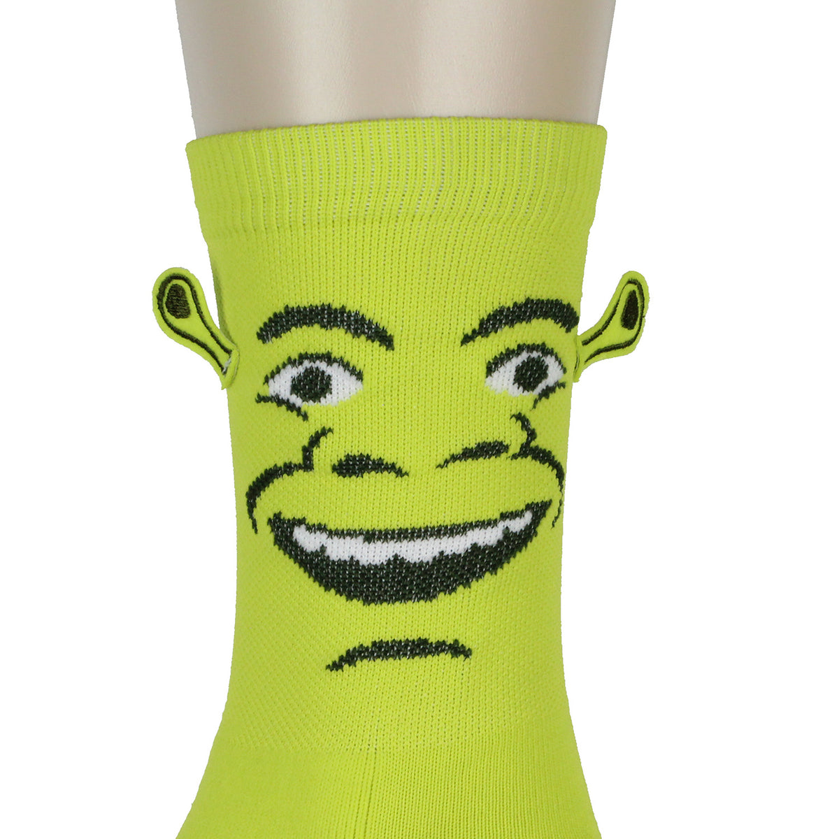 Shrek Big Face 3D Ears Character Design Individual Toes Crew Socks