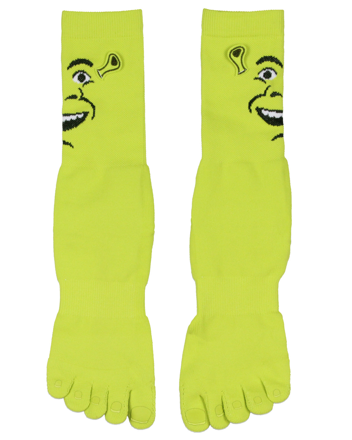 Shrek Big Face 3D Ears Character Design Individual Toes Crew Socks