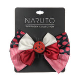 Naruto Shippuden Red Cloud Design Hidden Leaf Charm Alligator Hair Clip Bow