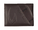 Star Wars The Mandalorian Metal Helmet Badge Applique Men's Adult Bifold Wallet