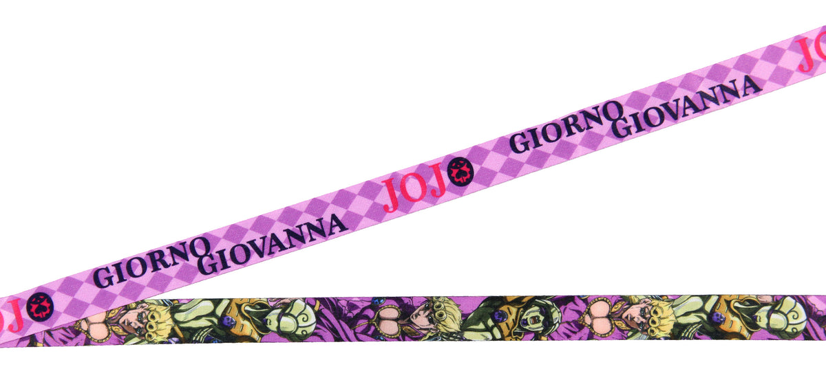 JoJo's Bizarre Adventure Giorno Giovanna Reversible ID Lanyard Badge Holder