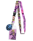 JoJo's Bizarre Adventure Giorno Giovanna Reversible ID Lanyard Badge Holder