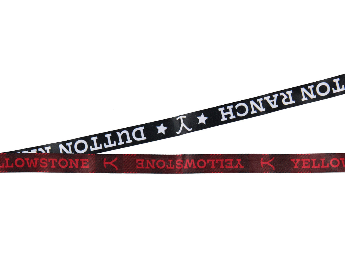 Yellowstone Dutton Ranch Reversible ID Lanyard Badge Holder with 2" Charm