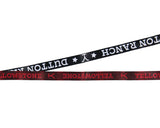 Yellowstone Dutton Ranch Reversible ID Lanyard Badge Holder with 2" Rubber Charm