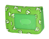 Super Mario Yoshi Compact Wallet With Snap Closure And Zipper Compartment