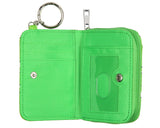 Super Mario Yoshi Compact Wallet With Snap Closure And Zipper Compartment