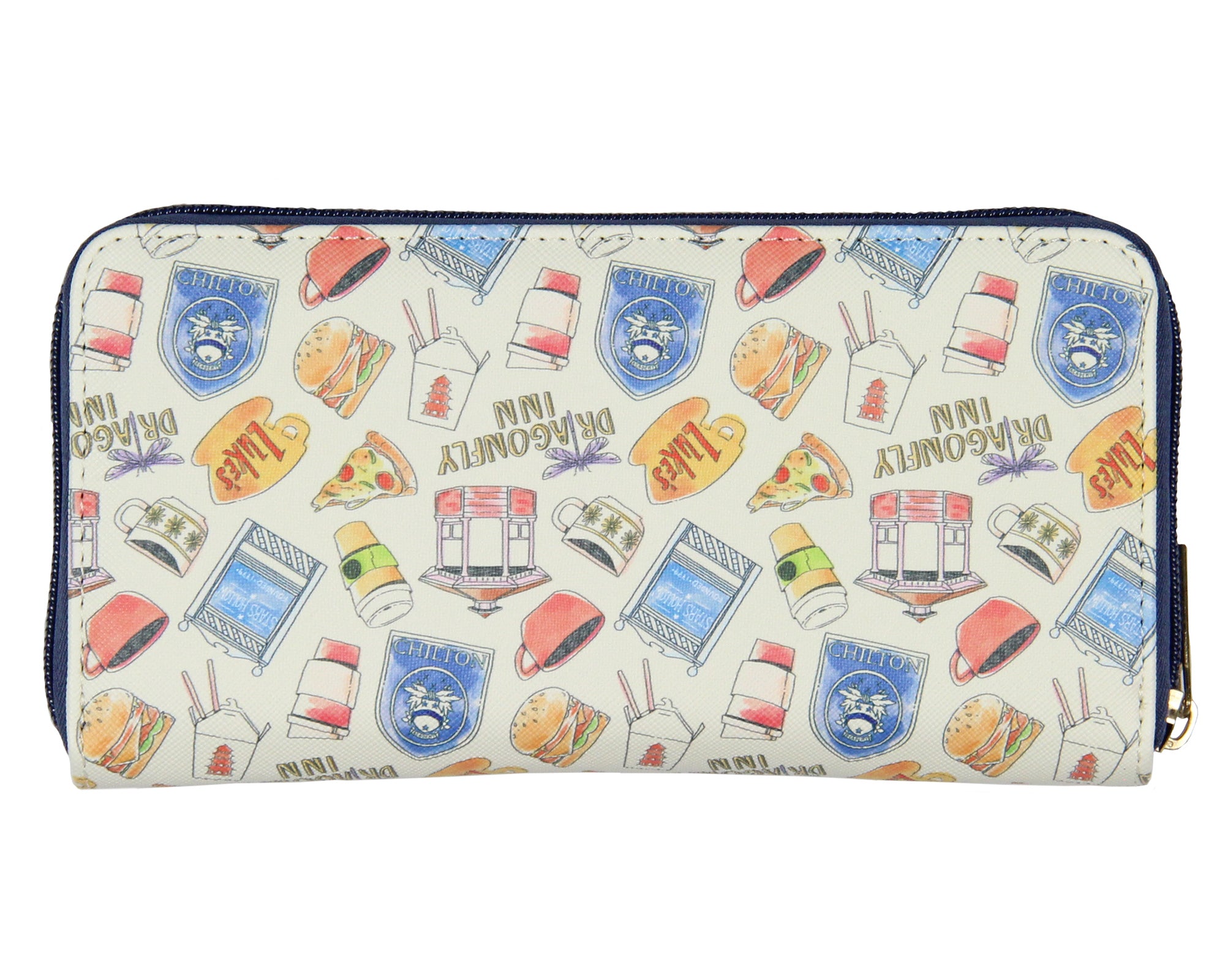 Gilmore Girls Dragonfly Inn Zip Around Closure Faux Leather Wallet For Women