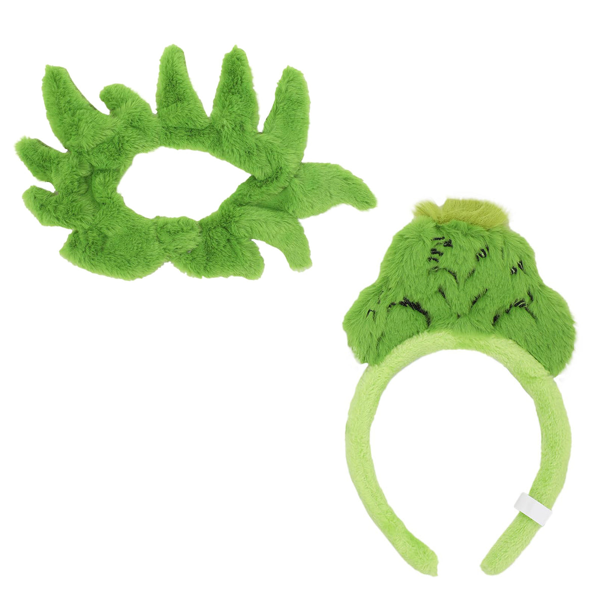 Dr. Suess The Grinch Plush Headband and Fur Choker Collar Cosplay Set