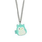 Squishmallows Winston Owl Magnetic Picture Locket Necklace