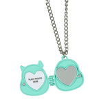Squishmallows Winston Owl Magnetic Picture Locket Necklace