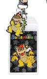 Nintendo Super Mario Bowser Lanyard ID Badge Holder Lanyard w/ Metal Charm