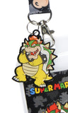 Nintendo Super Mario Bowser Lanyard ID Badge Holder Lanyard w/ Metal Charm