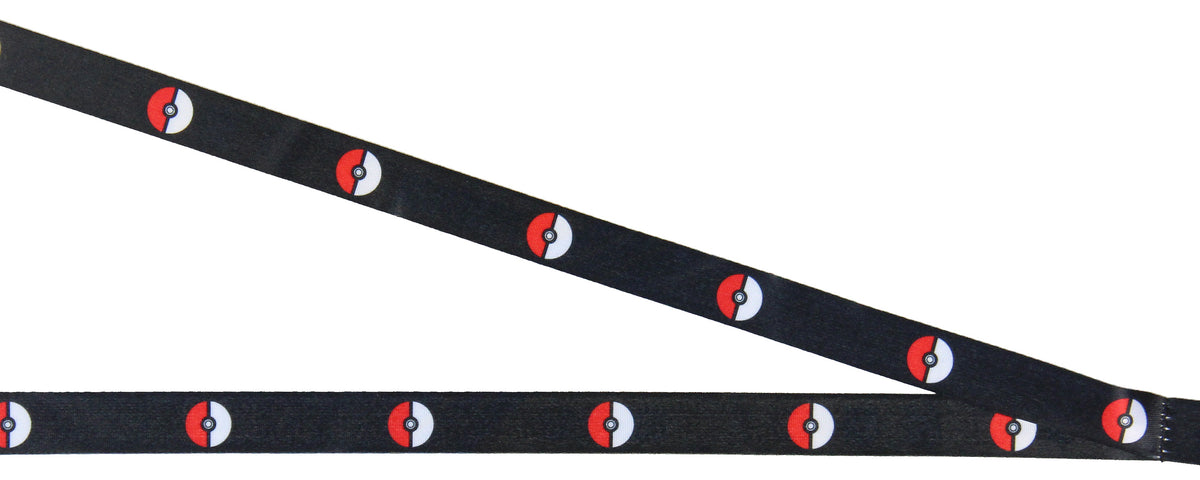 Pokemon Group Breakaway ID Badge Holder Lanyard w/ 2" Pokeball Pendant