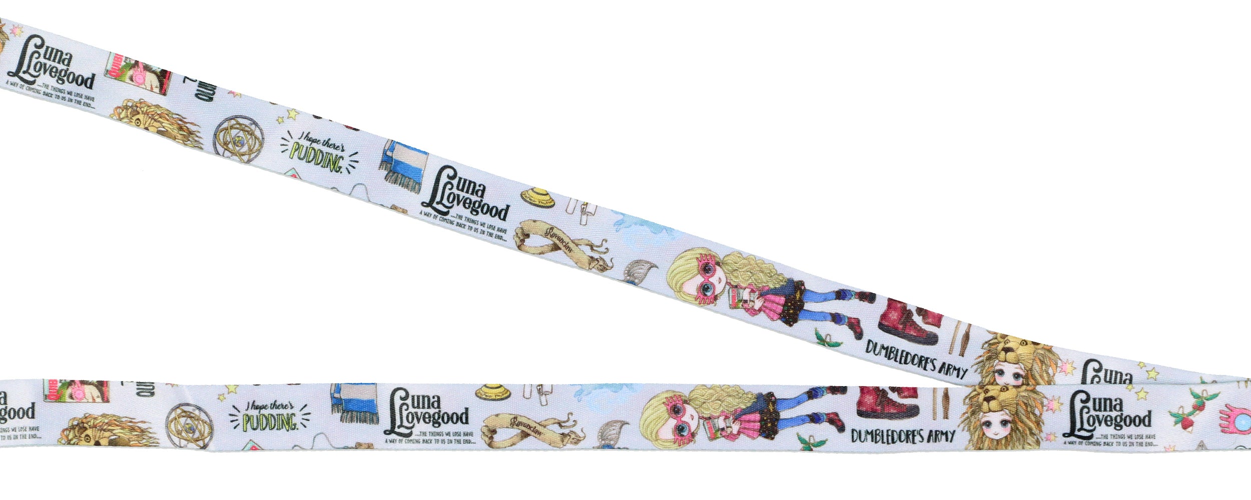 Harry Potter Luna Lovegood Character Inspired Lanyard ID Badge Holder