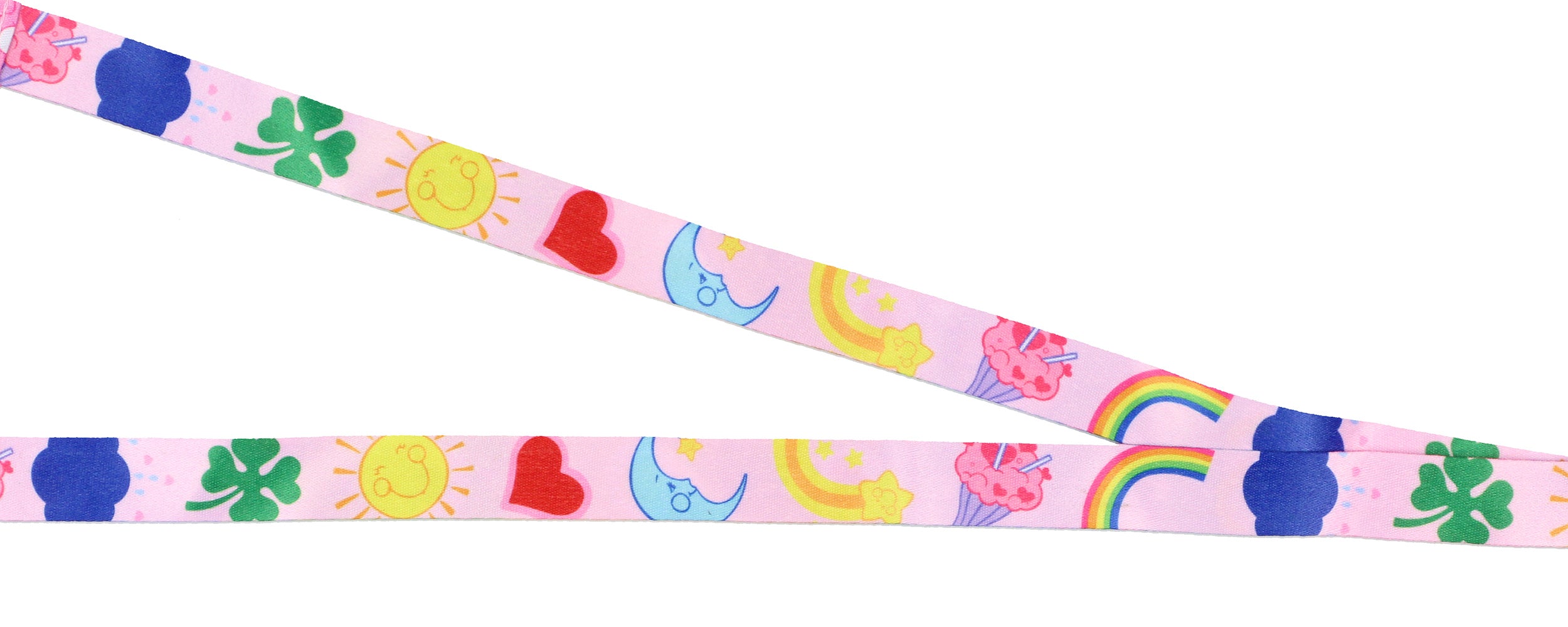 Care Bears Character Emotions Lanyard ID Badge Holder With 2" Rubber Heart Charm