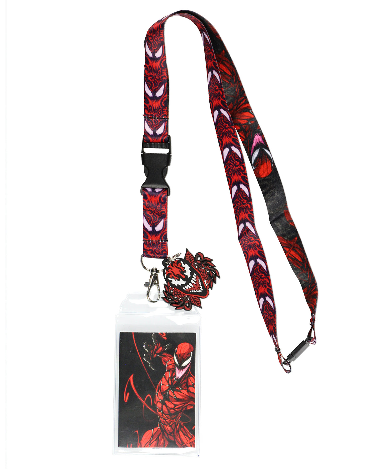 Marvel Venom 2 Carnage Lanyard ID Badge Holder With Character Charm