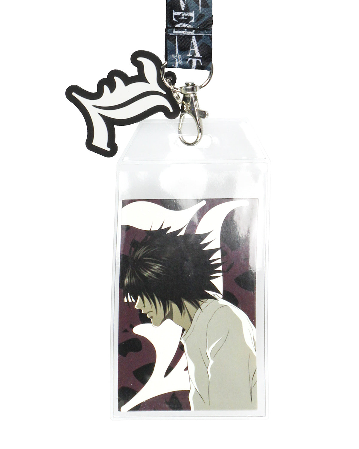Death Note Detective L Anime Lanyard ID Badge Holder With 2' Charm